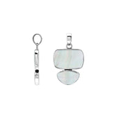 AP-6347-MOP Sterling Silver Pendant with Mother of Pearl Jewelry Bali Designs Inc
